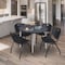 Regency Kahlo Round Table & Chair Sets, 36 W, 36 L, 29 H, Wood, Metal, Plastic Top, Grey TPL36RNDGYCM47BK - alternate 4